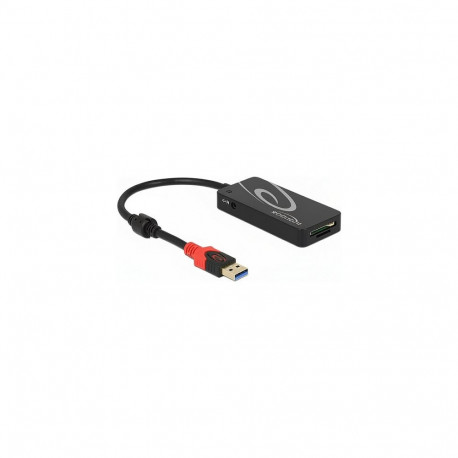 "DELOCK Externer USB 3.1 Gen 1 Hub USB Typ-A > 3 x USB Typ-A + 2 Slot SD Card Reader"
