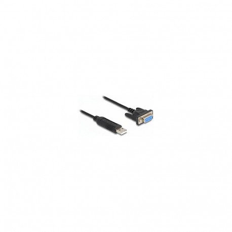 Delock USB 2.0 jadapordi RS-232 adapter Sub-D 9 emane kruvidega kompaktse korpusega 50 cm FTDI