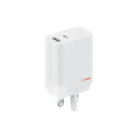 "OnePlus 120W Dual Ports SuperVooc Adapter + Cable (Type-C + Type-A) white"