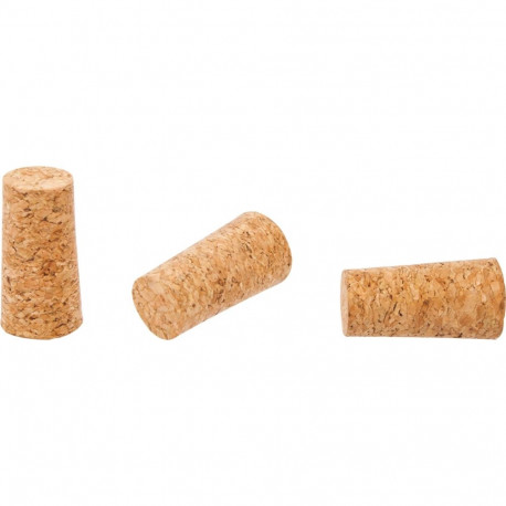 Browin Natural tapered cork 16/21mm, agglomerated, 10pcs. 652201