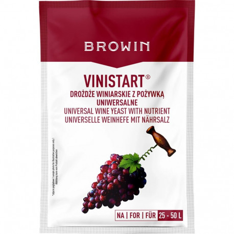 Browin wine fermentation starter 34g 400400, 34g, 50L, universal, included in set