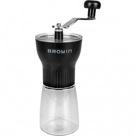 Browin 320500 manual coffee grinder, 30g, ceramic millstone, detachable handle