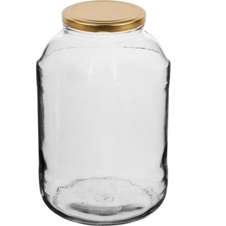 4 L klaaspurk kuldse kaanega Ø100 BROWIN 133402, klaas, 4.0 L