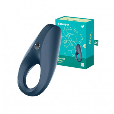 Erotic Toy - Satisfyer Rocket Ring (medical-grade silicone, 10 vibrations, waterproof, dark blue)