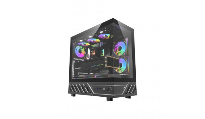Computer Case - darkFlash DS950 ATX, 6 Fans, USB-C 3.2 Gen 2, Black