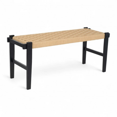 Söögipink NOBEL 2-kohaline, must/looduslik