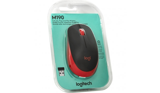 Logitech juhtmevaba hiir M190 910-005908 910005908, punane