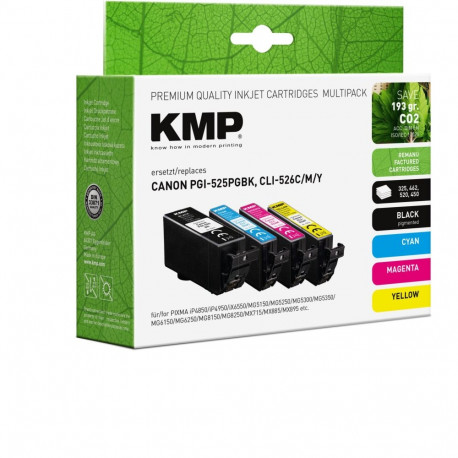 KMP komplekt Canon PGI-525/CLI-526 C/M/Y asendus