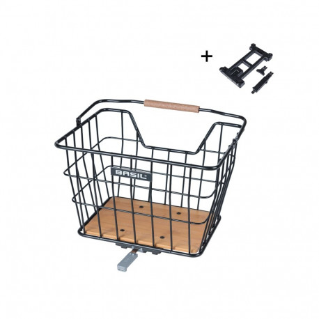 Pakiraamikorv/esikorv BASIL Nordland MIK, must/puit