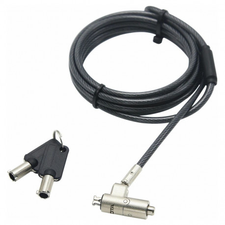 "Dicota Security Cable Nano Lock Ultra Slim Keyed 2.5x6 mm slot black"