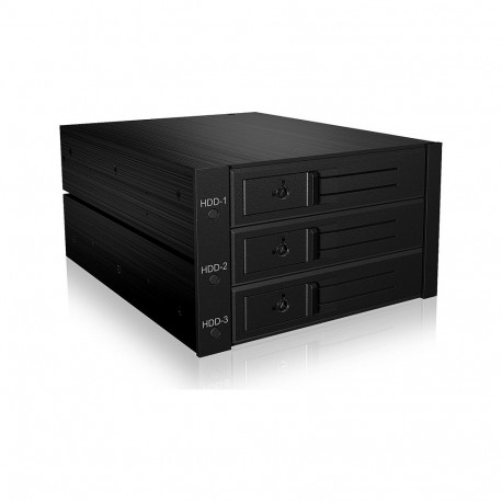 ICY BOX kõvaketta raam 3x SATA 3,5" HDD 2x 5,25" pesasse Hot Swap sahtlivaba