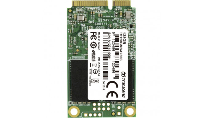 Transcend SSD MSA230S      128GB mSATA SATA III
