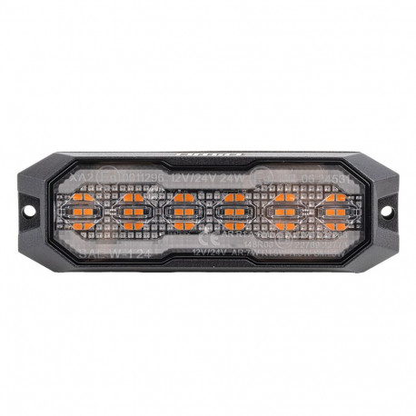 Amio hoiatus-ääretuli amio-04861 LED gabariiditule funktsiooniga R65 R148 12V 24V 24W, oranž
