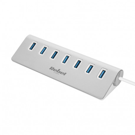 HUB (rozdzielacz) USB 3.0 7 portowy Rebel