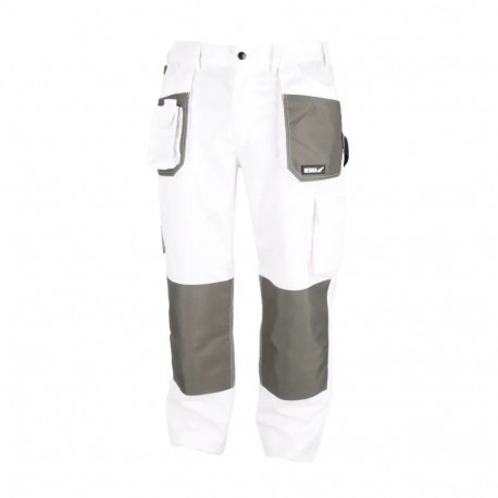 Spodnie ochronne l/52, białe, gramatura 190g/m2