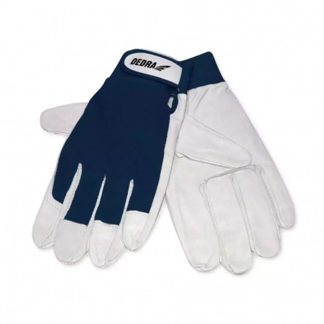 Rękawice ochronne, skóra kozia licowa, rozm.10, granatowe