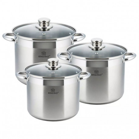 Kinghoff pottide komplekt 6-osaline teras 18, 20, 22cm