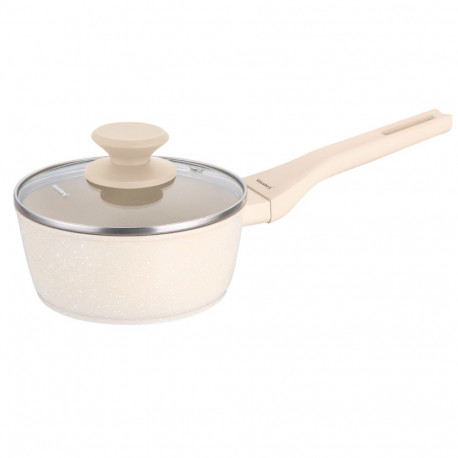 Rondel marmurowy 16 cm kremowy z pokrywką, klausberg kb-7987