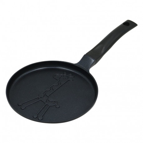 Klausberg pannkoogipann KB-7975 kaelkirjaku mustriga alumiiniumist nakkekindla kattega 18cm, must