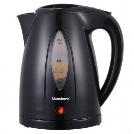 Klausberg elektriline veekeetja 1,2l kiire keetmine, must