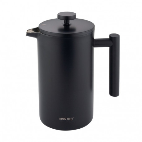 Zaparzacz, french press, 1l, podwójne ścianki, drewniany uchwyt