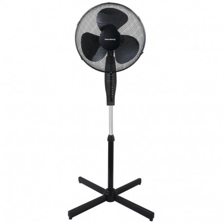 Wentylator stojący z pilotem i timerem, 3 prędkości, czarny, 41cm, 50w, klausberg, kb-7885
