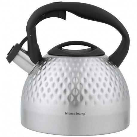 Czajnik, stal, 3l, srebny klausberg