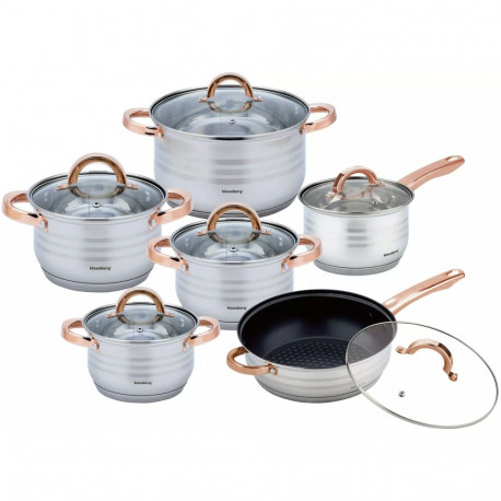 Zestaw garnków, śr.16/18/20/24cm, stal klausberg