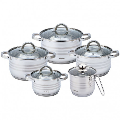 Zestaw garnków, śr.14/16/18/20/24cm, stal klausberg