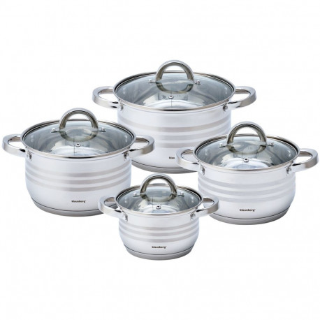 Zestaw garnków, śr.16/18/20/24cm, stal klausberg