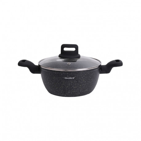 Garnek, kolor czarny-marmurek, śr.20cm, 2,36l klausberg