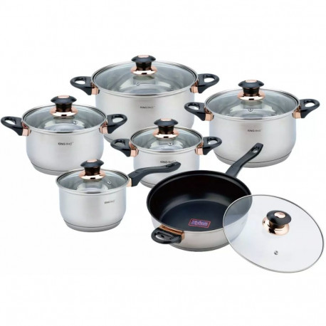 Zestaw garnkow, 12 elementow kinghoff