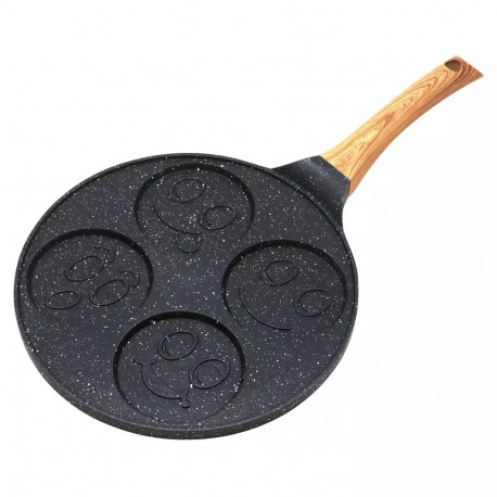 Patelnia do placków, naleśników, aluminium, czarny marmurek śr.26,5cm kinghoff