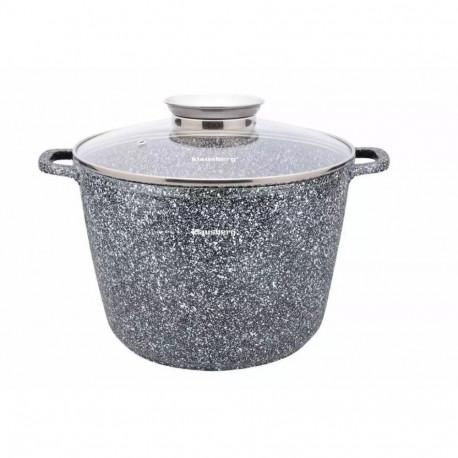 Garnek z pokrywą, aluminium szary marmurek śr.24cm 6,2l klausberg