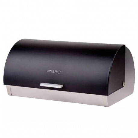 Chlebak stal-akryl, czarny kinghoff