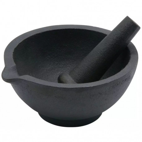 Moździerz, żeliwo zestaw 2 elementy, śr.13x6,5cm kinghoff