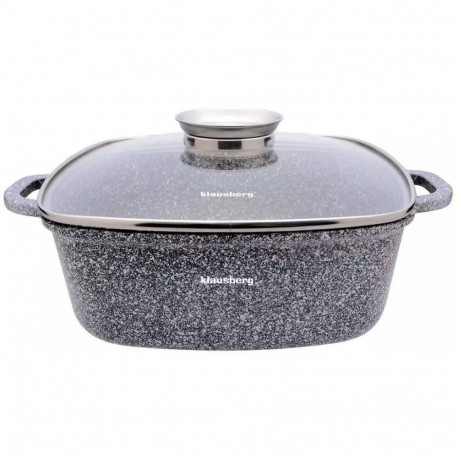 Klausberg pott alumiiniumist 26x26cm 5,5l, hall marmor