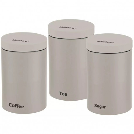 Klausberg mahutite komplekt 3-osaline terasest, beež