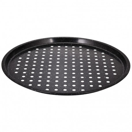 Forma, blacha do pizzy, czarny marmurek śr.34cm klausberg