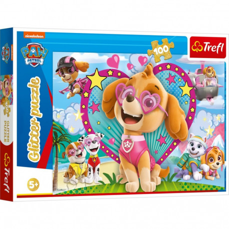 TREFL PAW PATROL Sädelev Pusle Käpapatrull, 100 osa