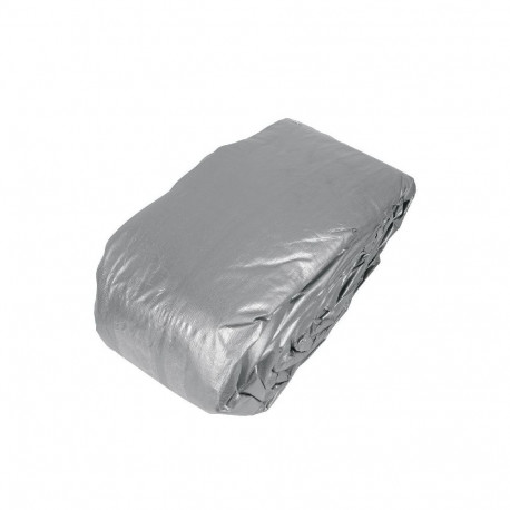 Truper heavy duty gray tarp 9x14m, 180g/m2