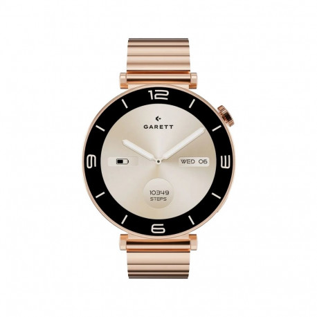 Garett Rose Smartwatch Gold Solid steel
