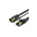 PATCH CABLE CAT.8 SFTP/10M BLACK IKABL VENTION