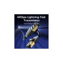 PATCH CABLE CAT.8 SFTP/10M BLACK IKABL VENTION