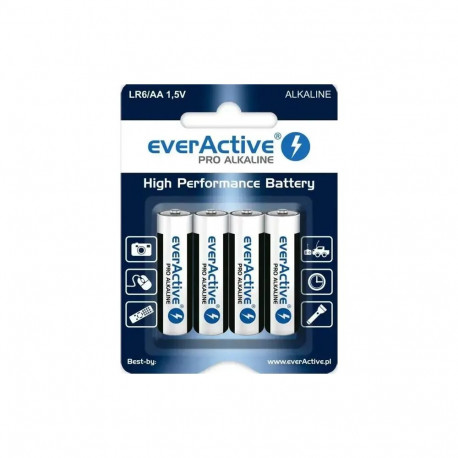 everActive Pro Alkaline suure jõudlusega patarei LR6|AA 1.5V| 4 tk