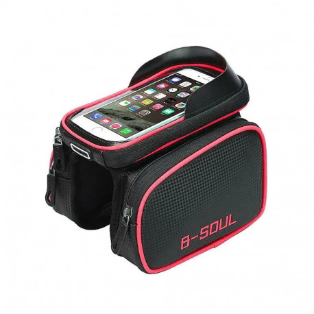 Goodbuy BKB014 bicycle bag black | red