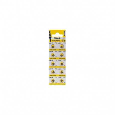 Vinnic AG1 | LR60 | SR621W | 164 | GP64A | 364 | Alkaline 1.5V Batteries (10pcs)