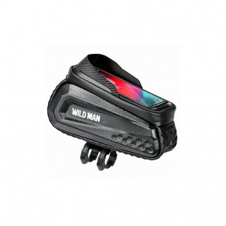 Etui|uchwyt rowerowy WILDMAN L E10S sakwa na ramę czarna|black