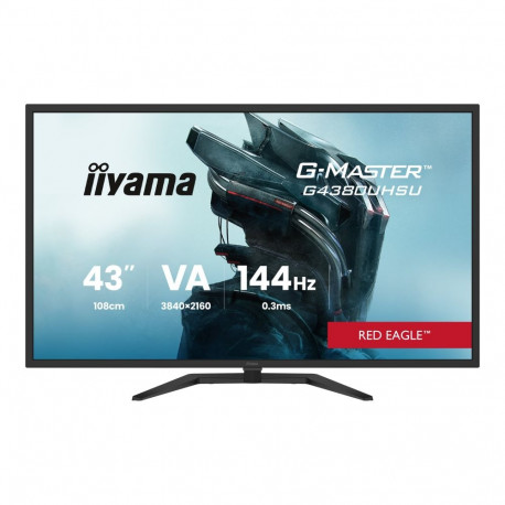 IIYAMA monitor G4380UHSU-B2 G-Master Red Eagle 43inch VA UHD 144Hz 550cd/m2 0.4ms FreeSync 2xHDMI 2x