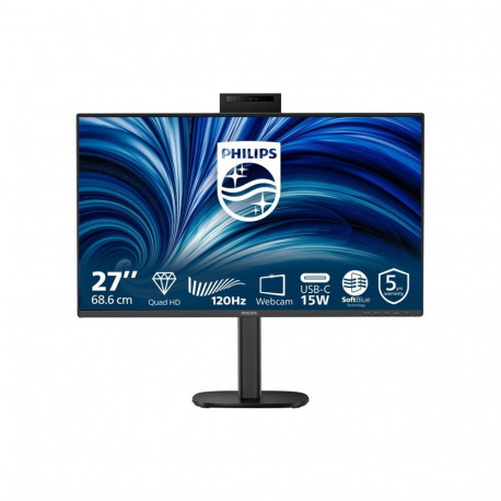 PHILIPS 27inch 2560x1440 120Hz IPS Flat H/A 150 MM SoftBlue Technology Smart Link Sync Second Screen